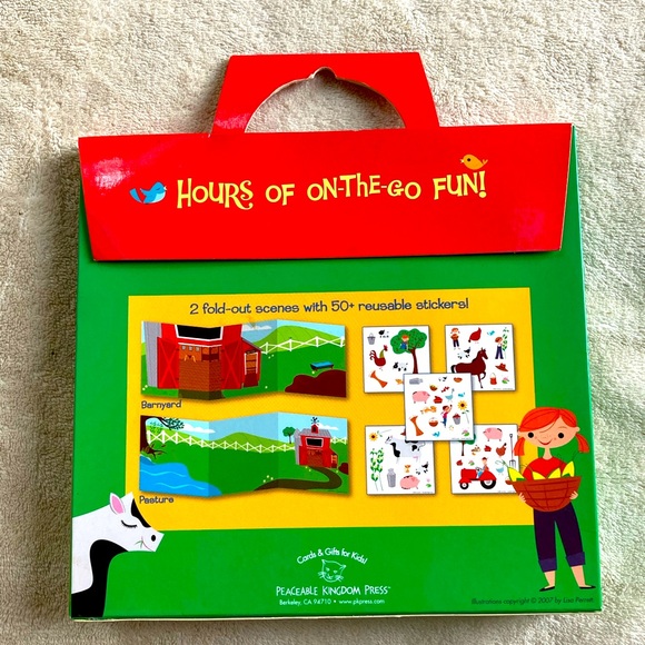 The Little Farm Reusable Sticker Fun & Activity Tote - Picture 2 of 3